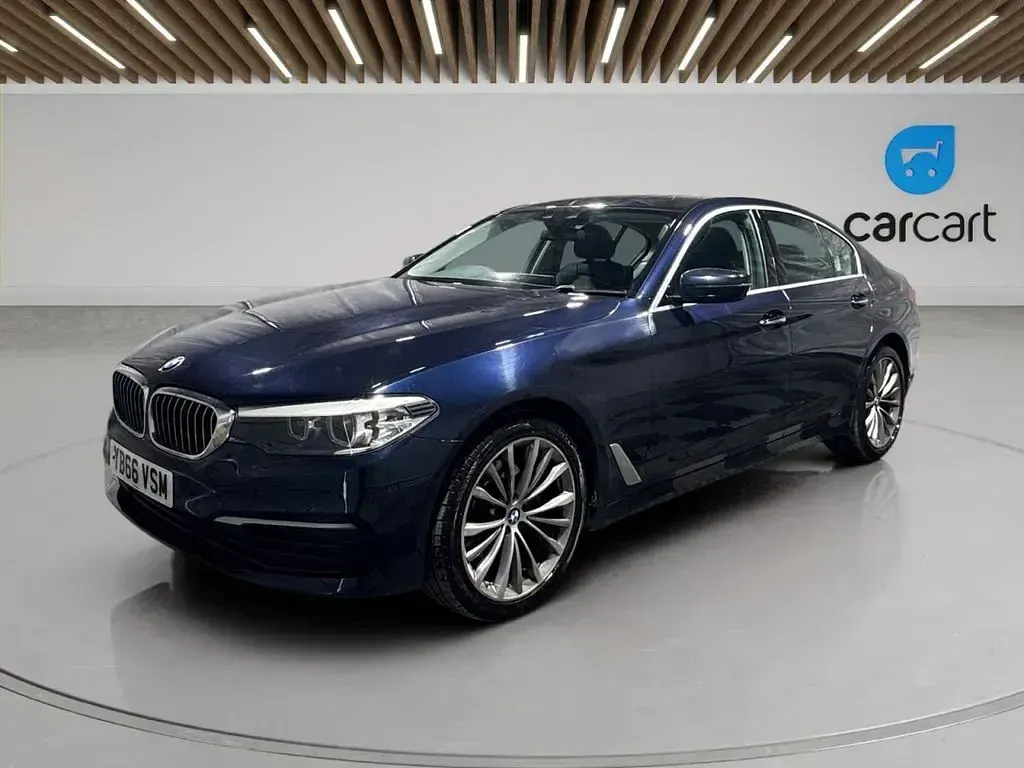 Used BMW 520 Sport Line 190 HP (139 kW) 2017 Blue Sedan