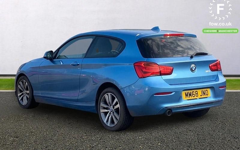 Used BMW 118 Sport Line 136 HP (100 kW) 2018 Blue Hatchback