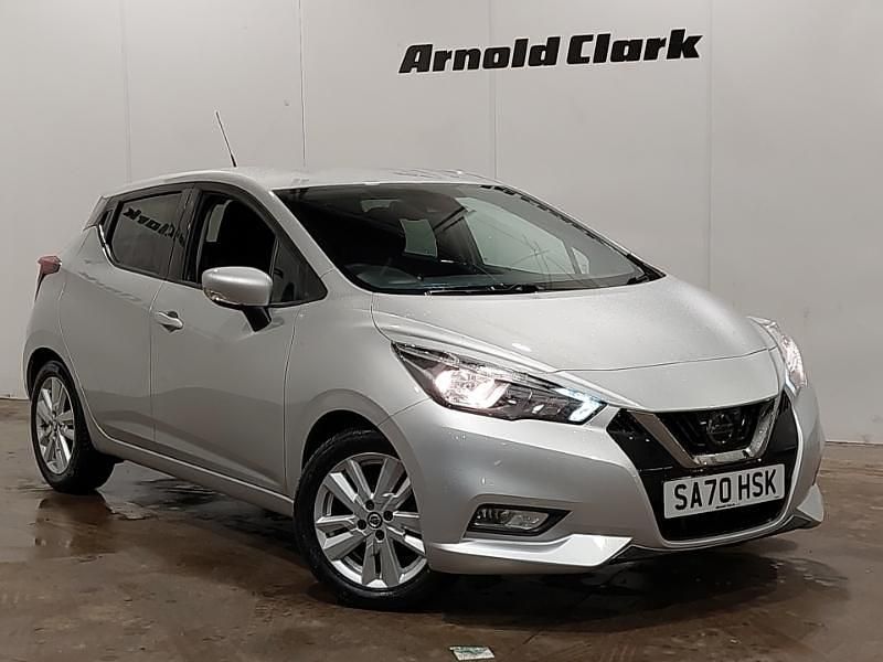 Used Nissan Micra Acenta 100 HP (73 kW) 2020 Silver Hatchback