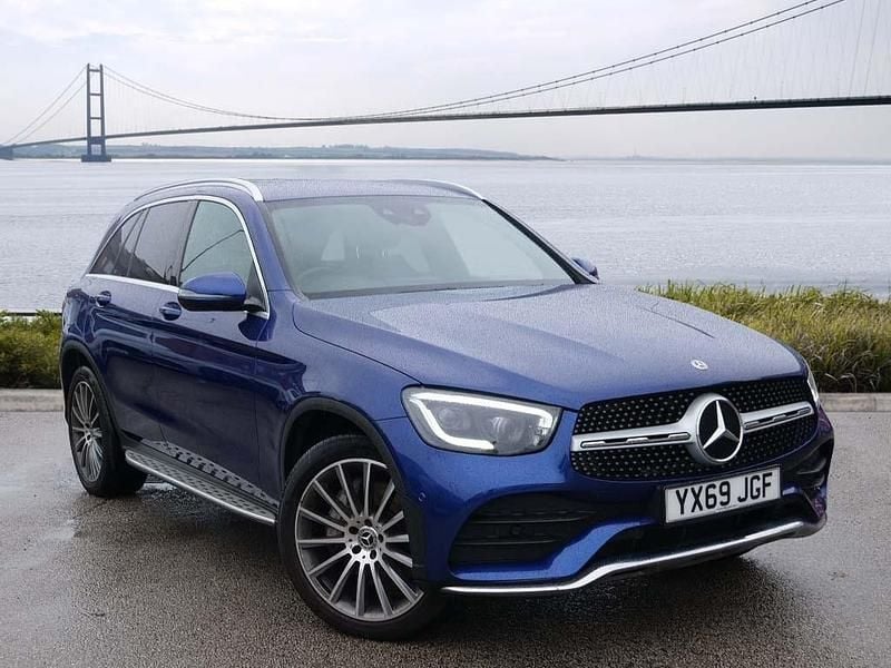 Blue Used 2019 Mercedes GLC300 AMG Line Premium Estate | £21,441 (Fair price) - Image 1/4