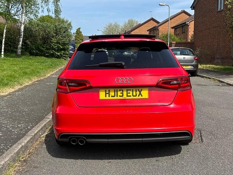 Used Audi A3 S-Line 2013 Red Hatchback
