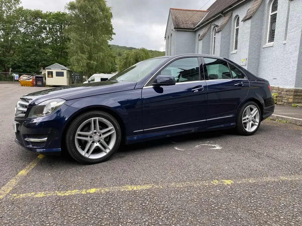 Used Mercedes C220 AMG 2013 Blue Sedan