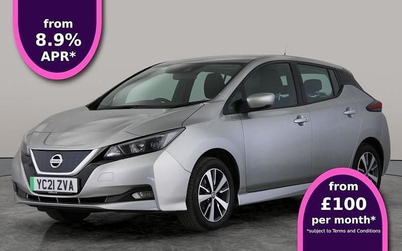 Silver Used 2021 Nissan Leaf Acenta Hatchback | £8,375 (Good price) - Image 1/3