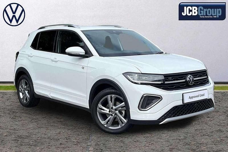 White Used 2024 VW T-Cross R-line SUV | £26,790 (Expensive) - Image 1/4