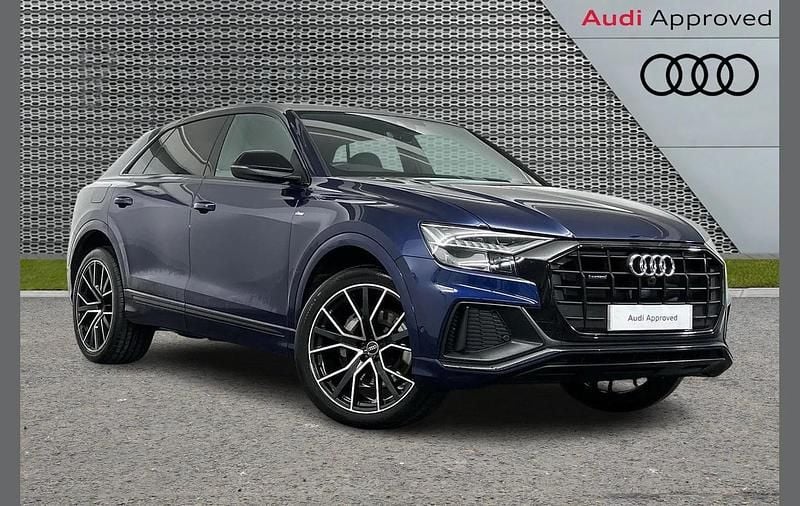 Blue Used 2023 Audi Q8 S-Line SUV | £53,499 - Image 1/4