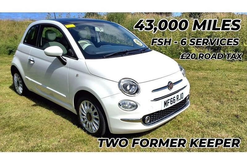 White Used 2016 Fiat 500 Lounge Hatchback | £6,795 (Fair price) - Image 1/1