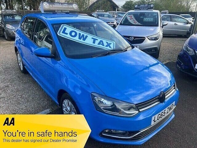 Used VW Polo SE 75 HP (55 kW) 2015 Blue Hatchback