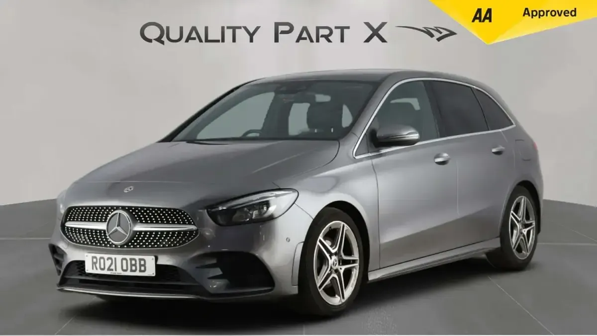 Used Mercedes B200 AMG line 163 HP (119 kW) 2021 Grey Hatchback