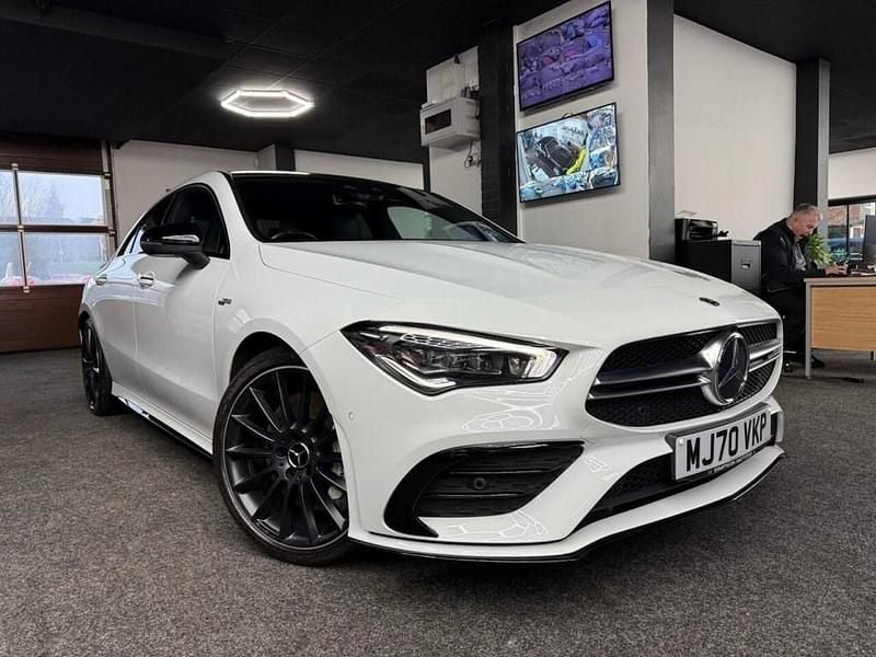 White Used 2020 Mercedes CLA35 AMG Premium Plus Coupe | £29,995 (Good price) - Image 1/4