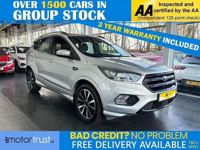 Silver Used 2018 Ford Kuga ST-Line SUV | £10,450 (Fair price) - Image 1/2