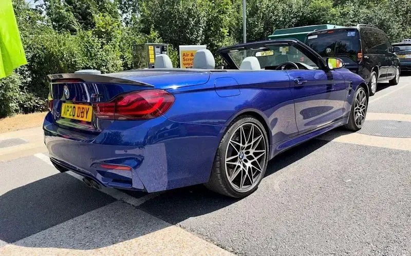 Used BMW M4 Cabriolet Competition Edition 450 HP (330 kW) 2019 Blue Cabriolet