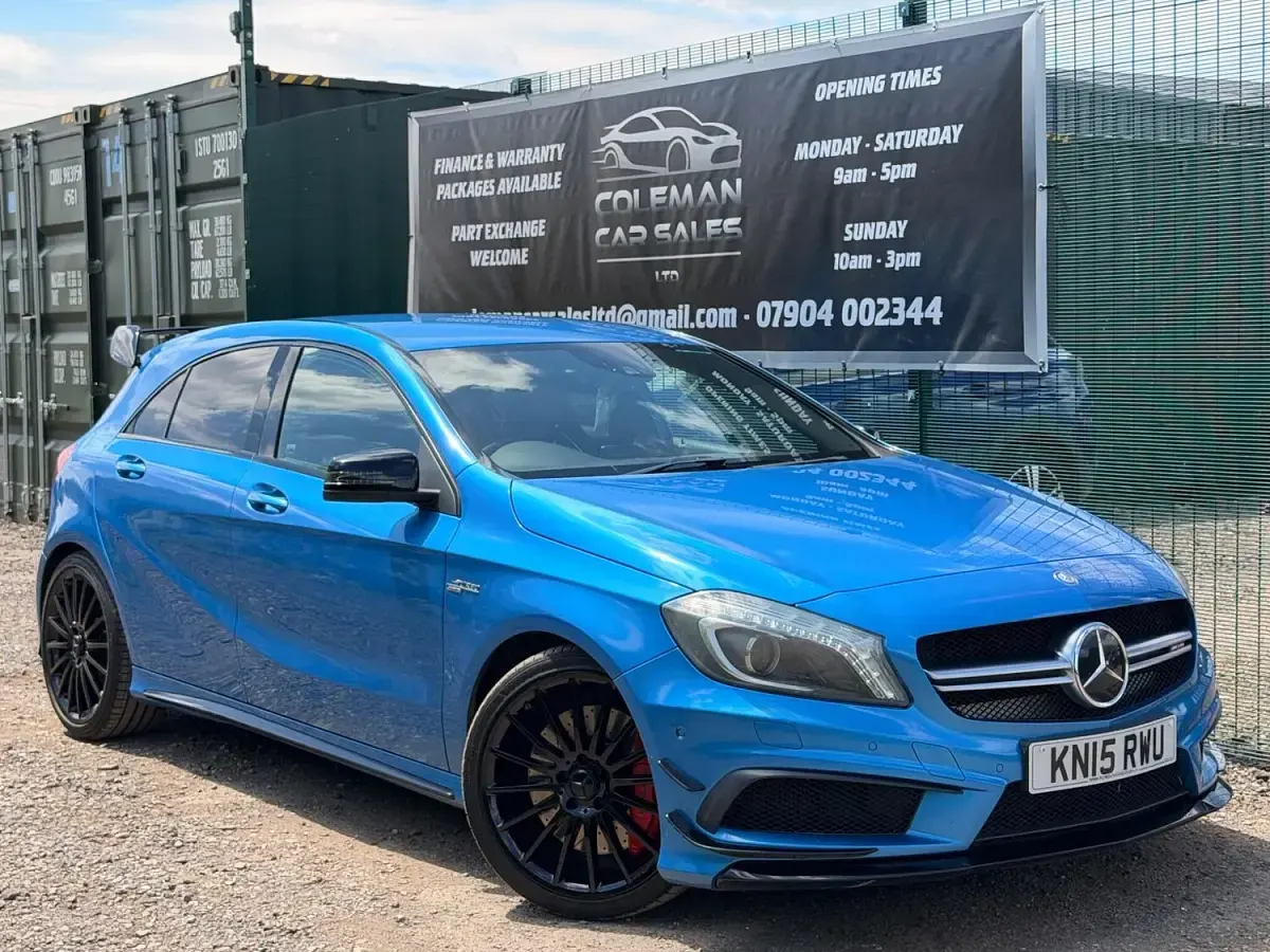 Used Mercedes A45 AMG 2015 Blue Hatchback