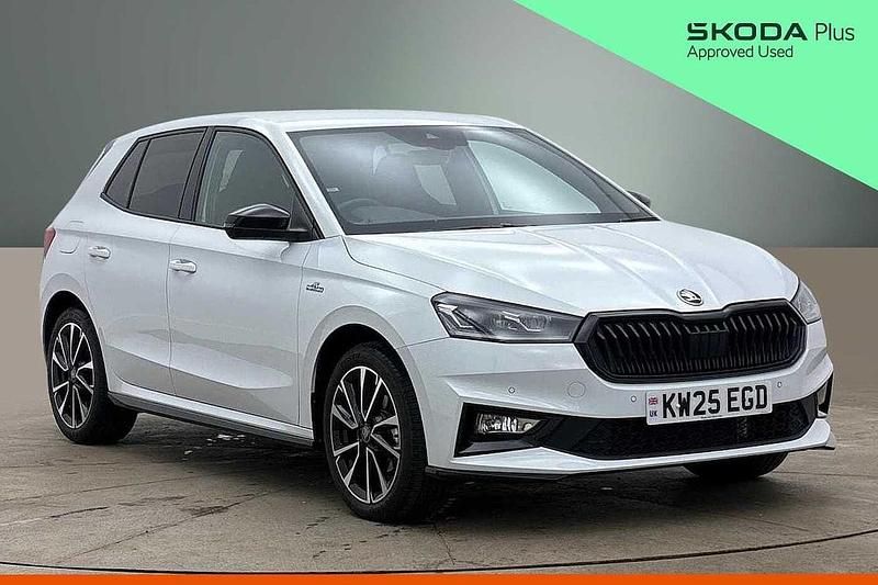 Used Skoda Fabia Monte Carlo 85 HP (62 kW) 2025 Moon white metallic Hatchback