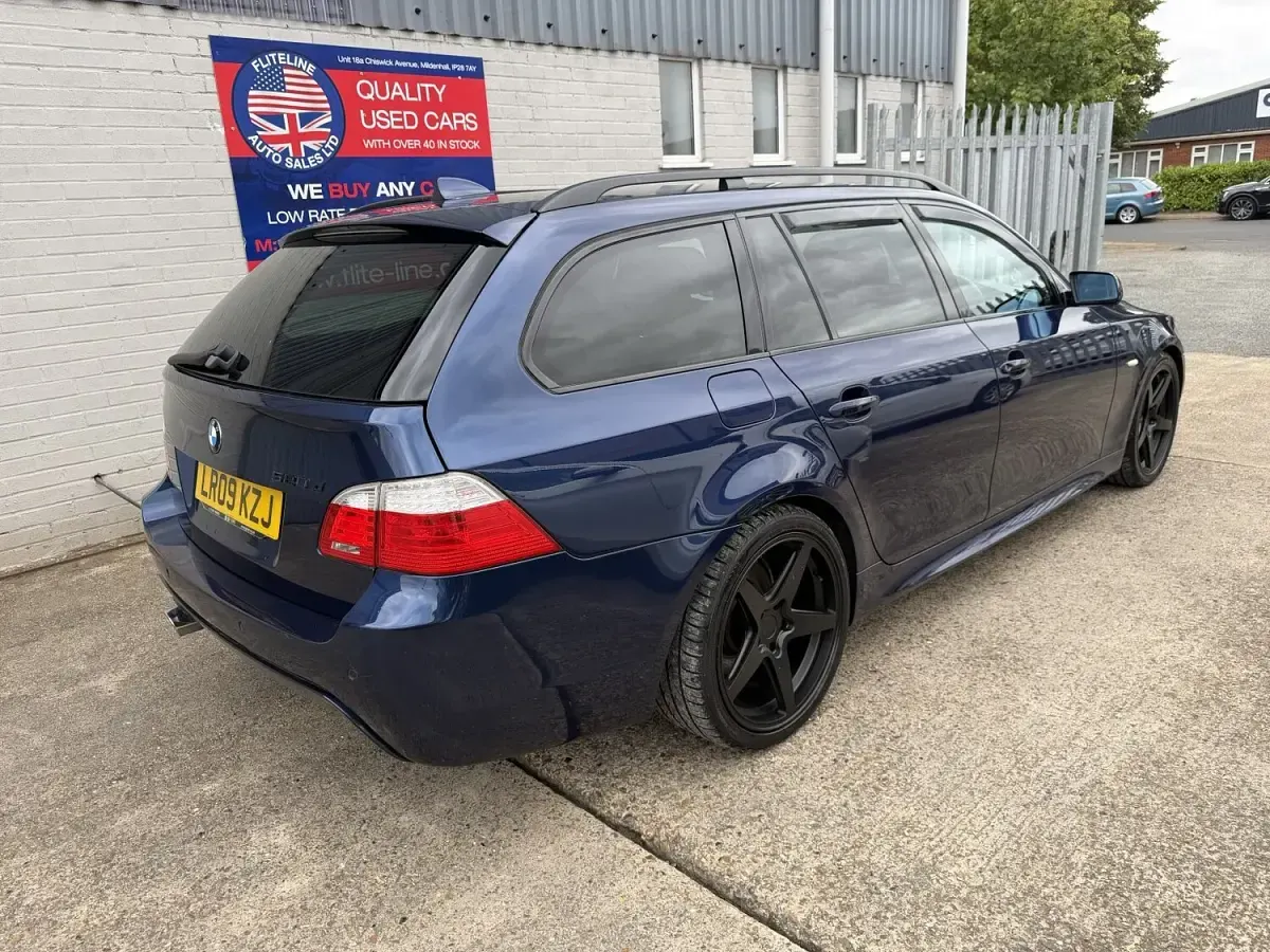 Used BMW 520 M Sport 177 HP (130 kW) 2009 Blue Estate