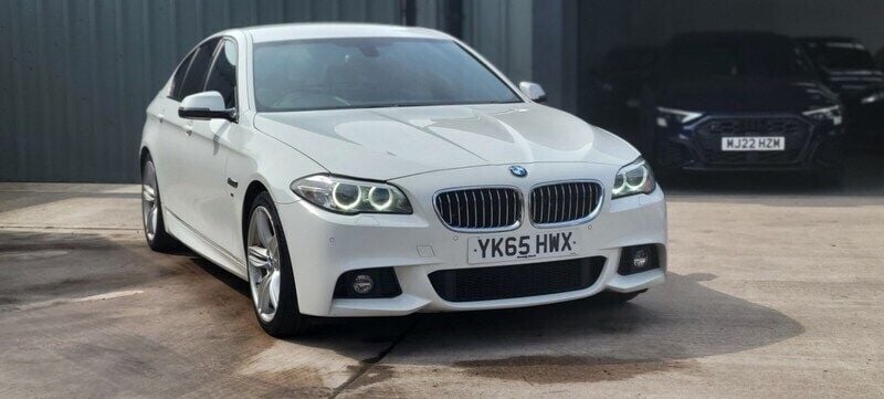 White Used 2015 BMW 520 M Sport Sedan | £9,450 (Fair price) - Image 1/4