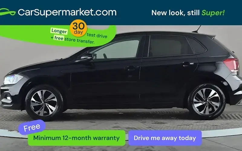 Begagnad VW Polo Match 80 HK (58 kW) 2021 Svart Halvkombi