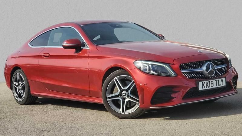 Red Used 2019 Mercedes C300 AMG Line Premium Coupe | £18,950 (Super price) - Image 1/4