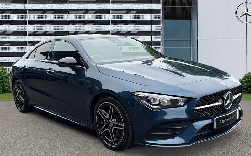 Blue Used 2022 Mercedes CLA220 AMG Line Premium Sedan | £25,559 (Good price) - Image 1/4