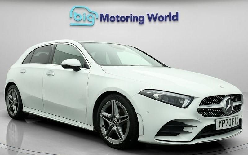 White Used 2020 Mercedes A200 AMG line Hatchback | £18,200 (A bit pricey) - Image 1/4