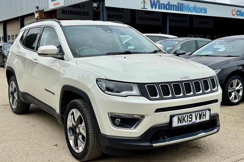 White Used 2019 Jeep Compass Limited SUV | £14,450 (Fair price) - Image 1/1