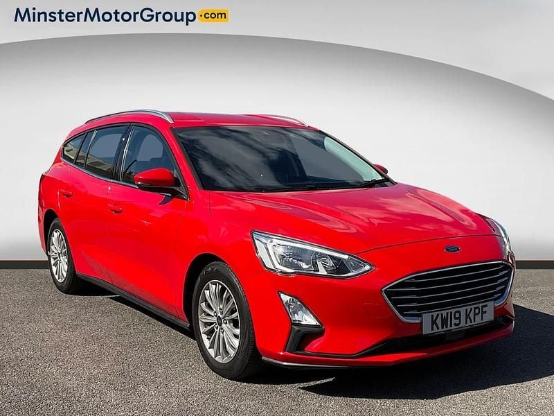 Red Used 2019 Ford Focus Titanium Estate | £8,490 (Good price) - Image 1/4