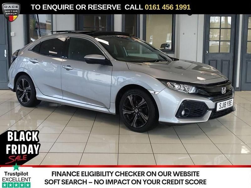 Silver Used 2018 Honda Civic EX Hatchback | £9,670 (Fair price) - Image 1/4