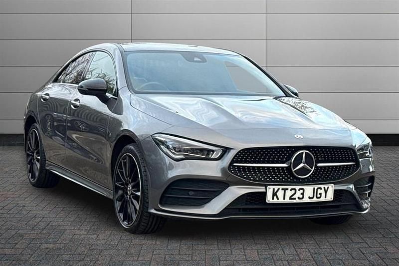 Mountain grey Used 2023 Mercedes CLA250e AMG Line Premium Plus Sedan | £25,050 (Fair price) - Image 1/4
