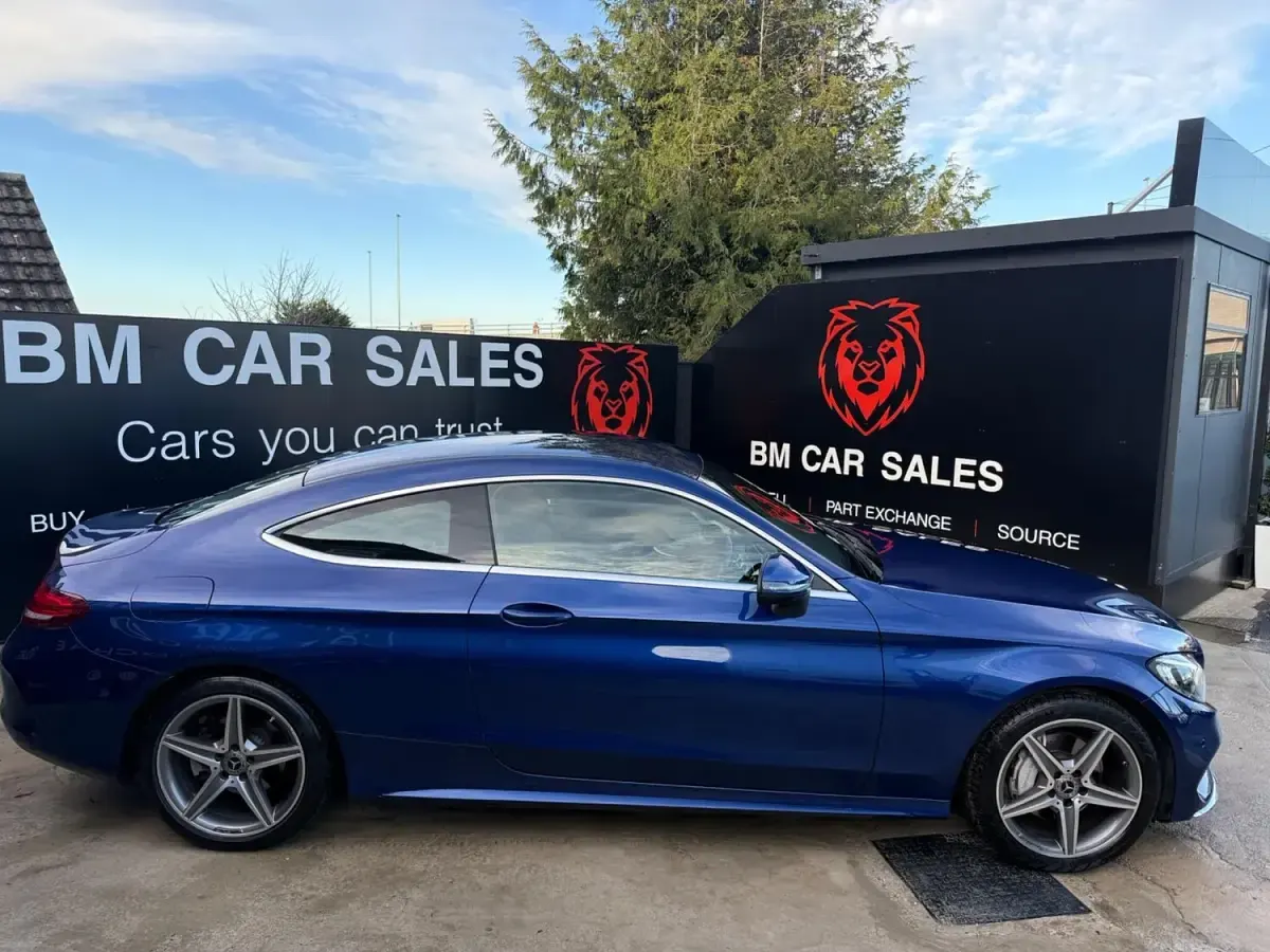 Used Mercedes C200 AMG line 2017 Blue Coupe