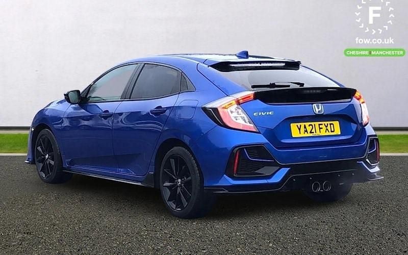 Used Honda Civic Sport 182 HP (133 kW) 2021 Blue Hatchback