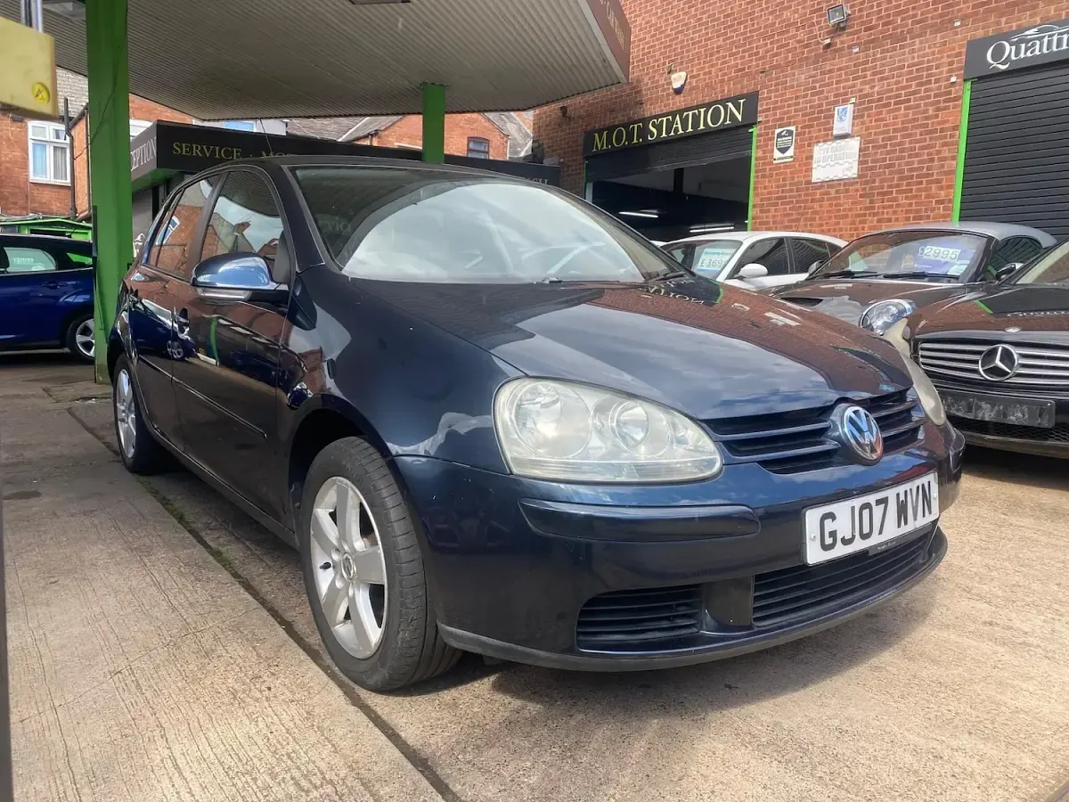 Used VW Golf V Match 105 HP (77 kW) 2007 Blue Hatchback