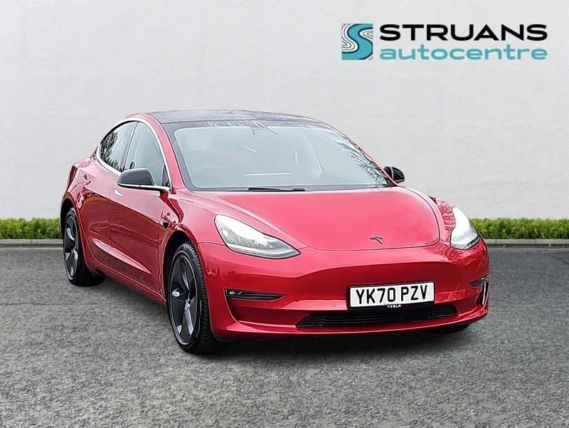 Used Tesla Model 3 Long Range AWD 366 kW (498 HP) 2020 Red Sedan