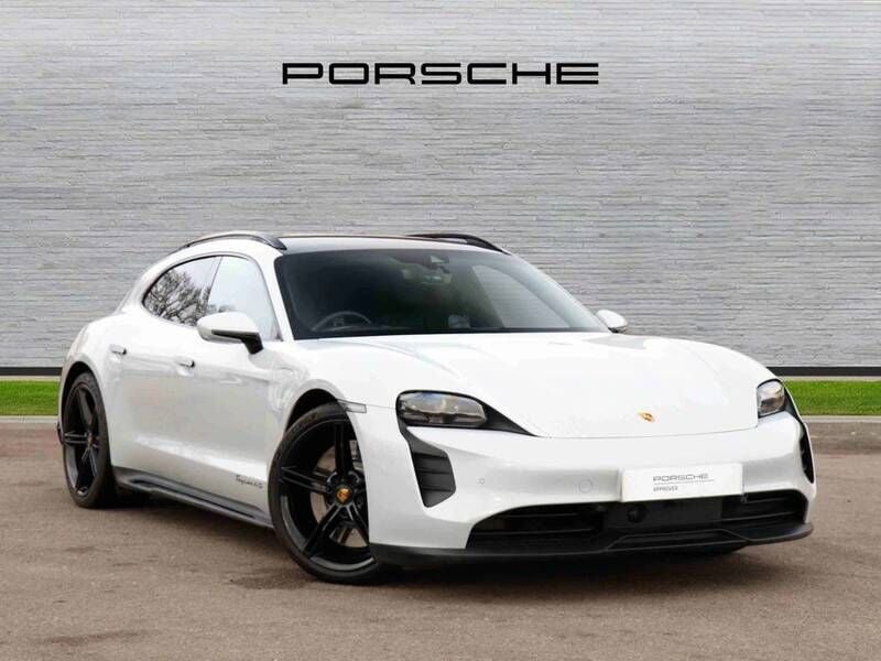 Ice grey metallic Used 2024 Porsche Taycan 4S Sport Turismo Sedan | £71,590 (Good price) - Image 1/4