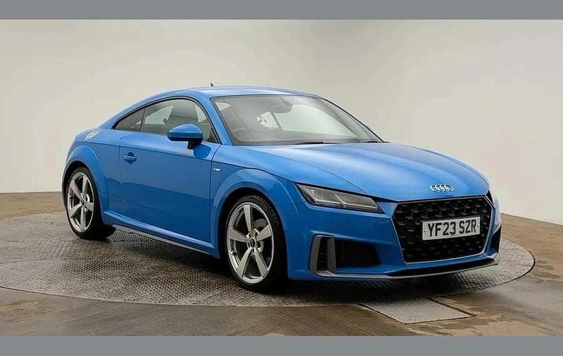Begagnad Audi TT S-Line 194 HK (142 kW) 2023 Blå Sportkupé
