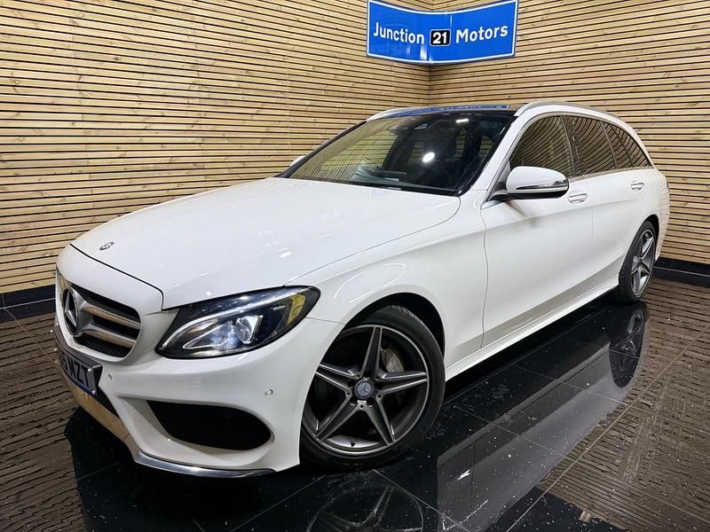 Used Mercedes C250 AMG Line Premium Plus 2015 White Estate