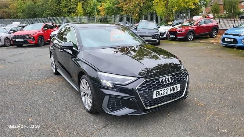 Black Used 2022 Audi A3 S-Line Sedan | £19,999 (Fair price) - Image 1/4