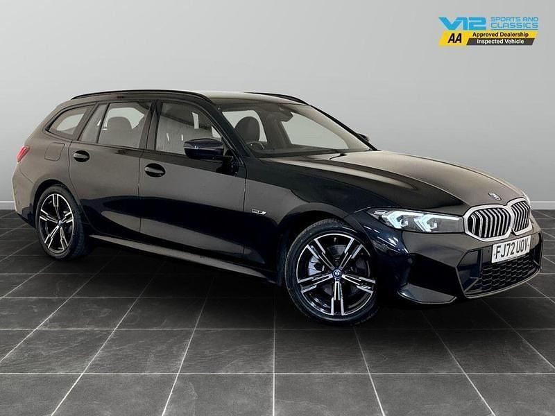 Black Used 2022 BMW 330e M Sport Estate | £20,995 (Expensive) - Image 1/3