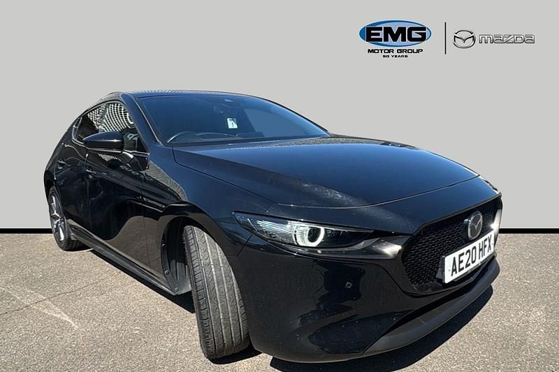 Begagnad Mazda 3 Inclusive 122 HK (89 kW) 2020 Svart Halvkombi
