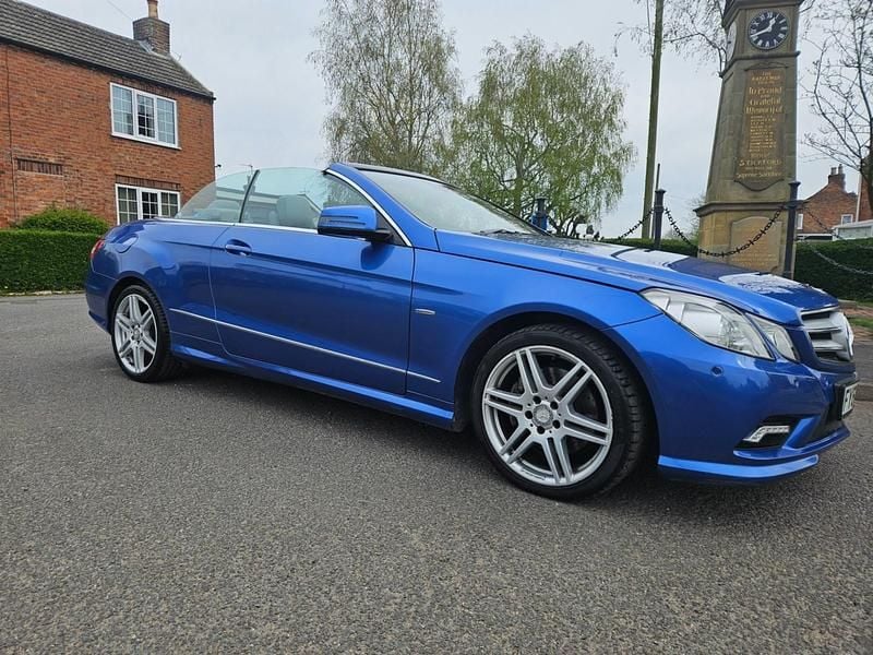 Used Mercedes E350 2010 Blue Cabriolet