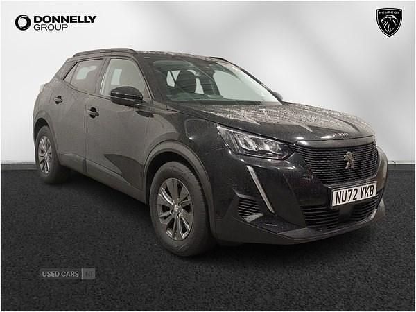 Black Used 2022 Peugeot 2008 Active+ SUV | £12,485 (Fair price) - Image 1/4