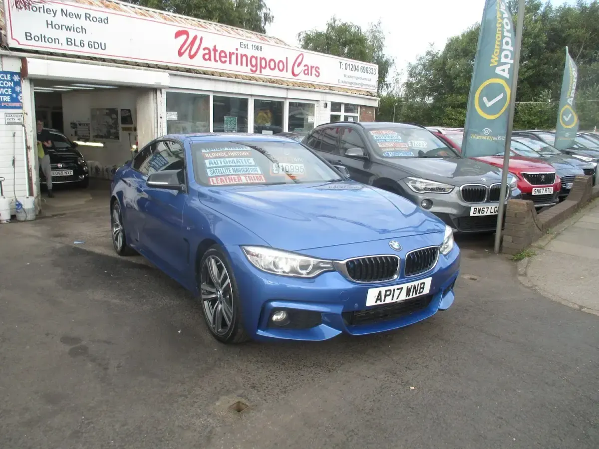 Used BMW 420 Coupé M Sport 190 HP (139 kW) 2017 Blue Coupe