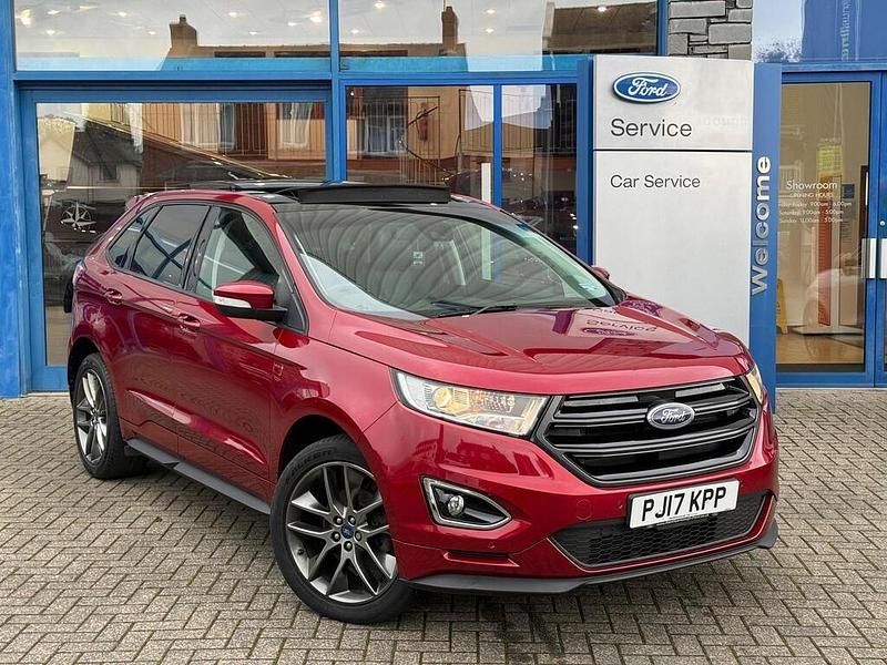 Red Used 2017 Ford Edge Sport SUV | £12,495 (Fair price) - Image 1/4