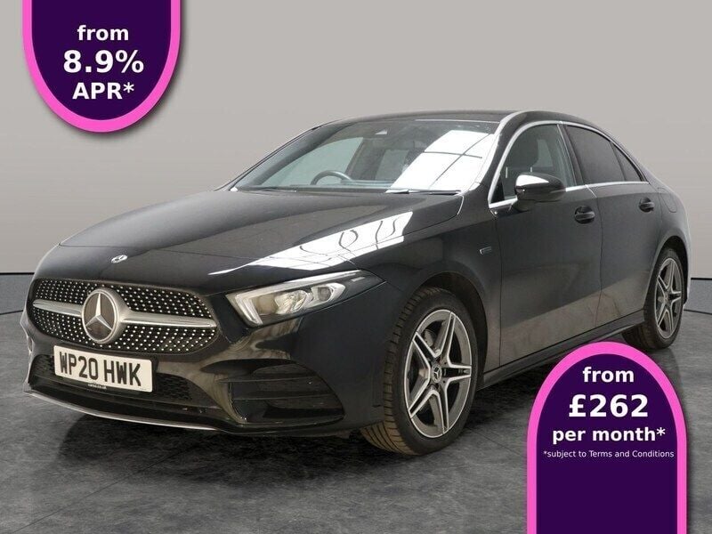 Black Used 2020 Mercedes A250 AMG line Sedan | £18,255 (Good price) - Image 1/3