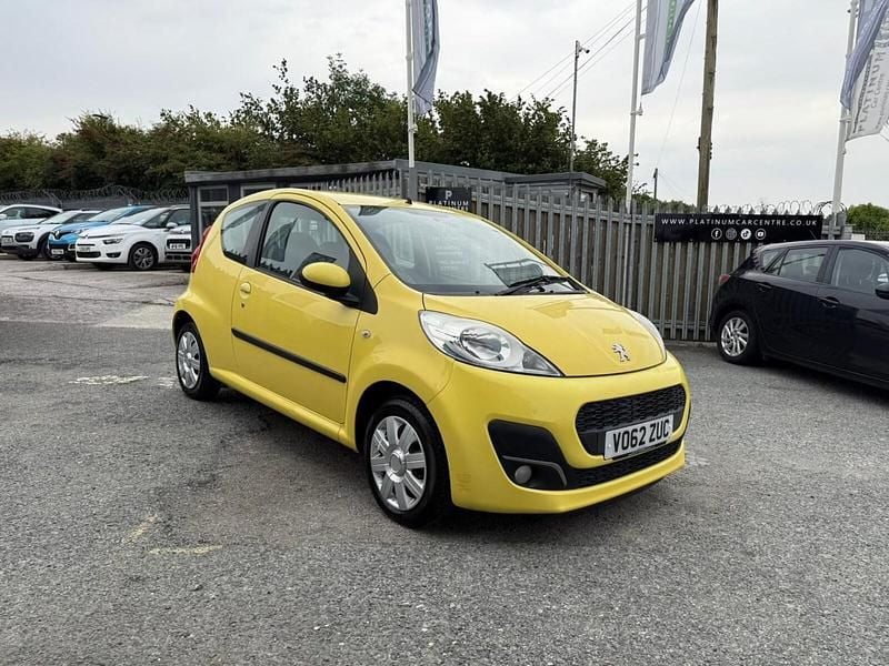 Yellow Used 2012 Peugeot 107 Active Hatchback | £1,995 (Fair price) - Image 1/4