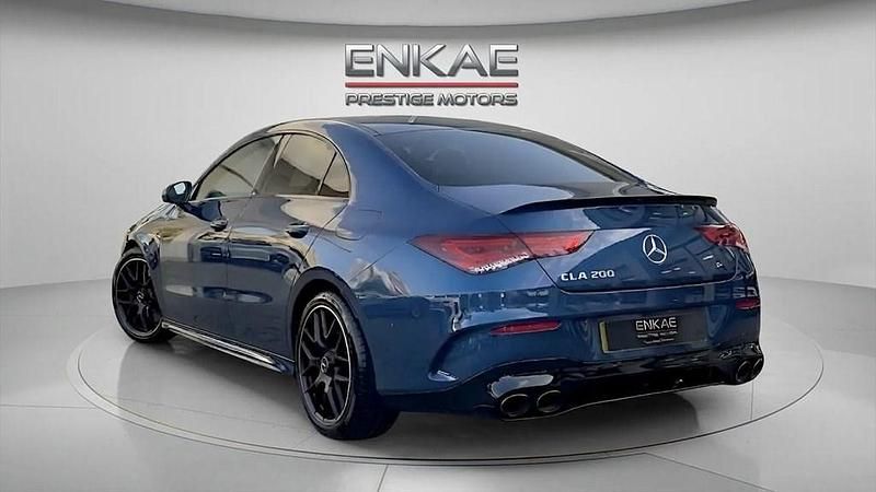 Used Mercedes CLA200 AMG line 163 HP (119 kW) 2022 Blue Coupe