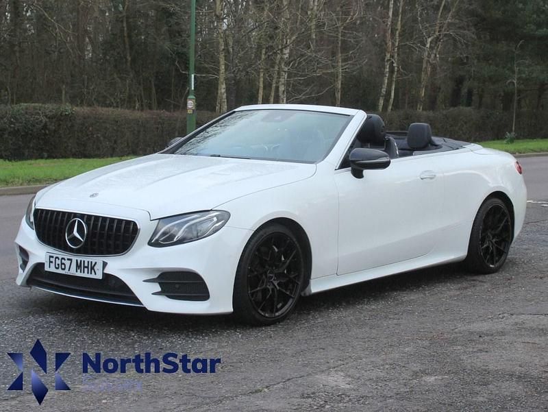 Used Mercedes E220 AMG Line Premium 194 HP (142 kW) 2017 White Cabriolet