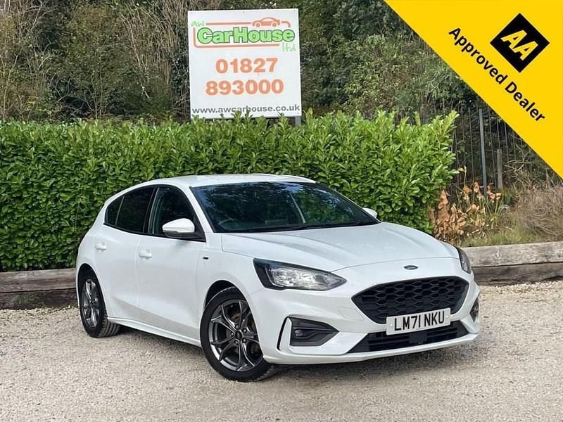 White Used 2021 Ford Focus ST-Line Hatchback | £7,999 (Good price) - Image 1/4
