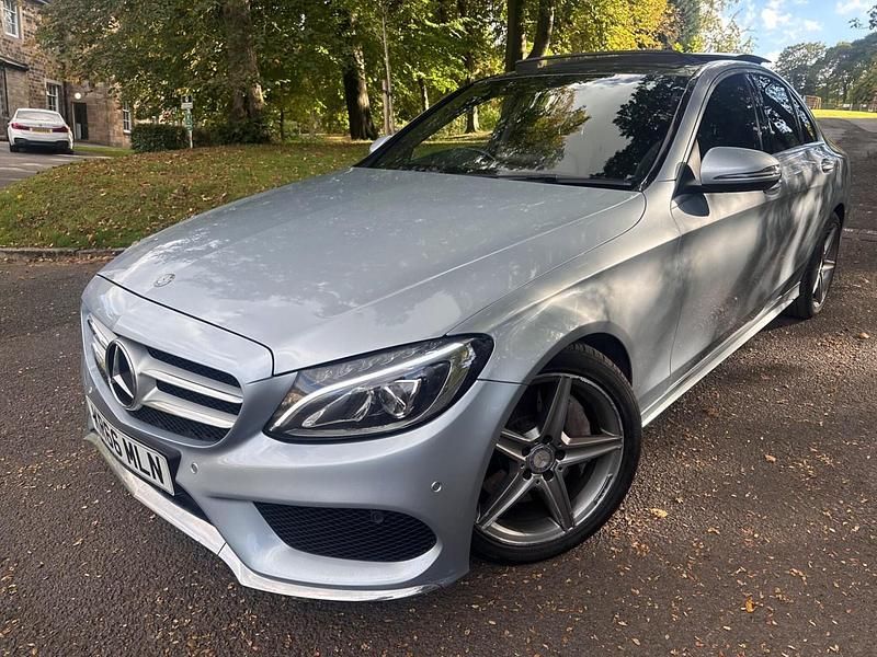 Silver Used 2016 Mercedes C250 AMG Line Premium Plus Sedan | £9,295 (Fair price) - Image 1/3
