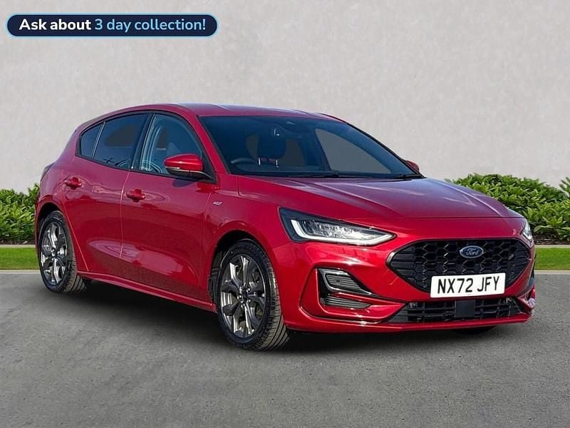 Red Used 2022 Ford Focus ST-Line Hatchback | £15,318 (Fair price) - Image 1/4
