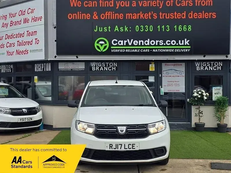 Used Dacia Sandero Ambiance 2017 White Hatchback