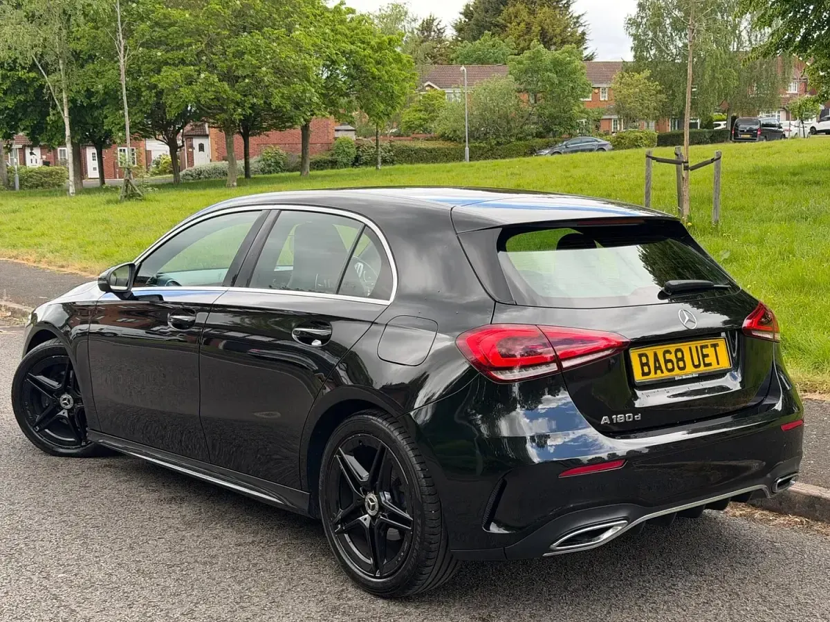 Used Mercedes A180 AMG line 2019 Black Hatchback
